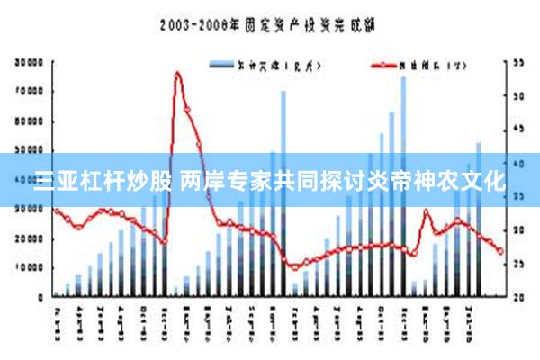 三亚杠杆炒股 两岸专家共同探讨炎帝神农文化